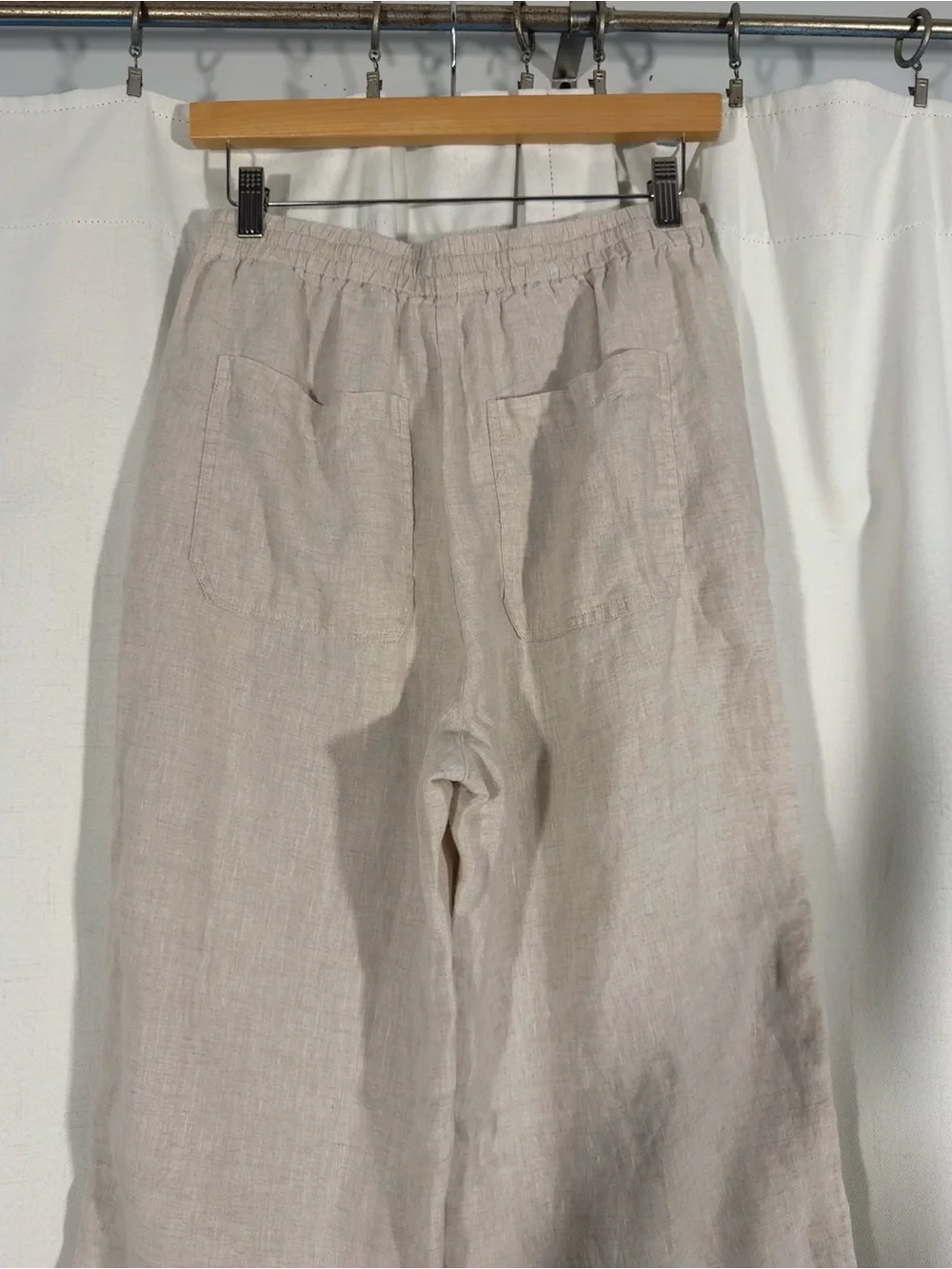 Banana Republic Oatmeal Linen Pants